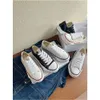 Co branded Maison Mihara Yasuhiro Dissolved Shoes MMY Mens and Women Deformed Sole Damaged Canvas Shoes Casual Shoes