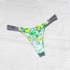 Women's Panties Sexy Women Thong Rhinestone Low Waist G String Seamless Underwear Bright Color Secret T Back Lingerie Breathable