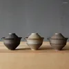 Teaware Sets Japanese Ceramic Teacup Tea Set Portable Travel 1 Pot 2 Cups Home Office Water Mug Vintage Gaiwan Drinkware