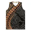 Tanktops voor heren Polynesische tribale Samoaanse totem Tattoo Samoa prints basketbal Jersey Street Party Team aangepaste fan's cadeau S-4XL