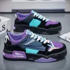 Autumn Mens Skateboard Sneakers Street Hip Hop Anime Shoes Men Fashion Purple Casual Male Platform Sports 240219