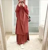 Abbigliamento etnico 2024 Khimar Jilbab Niqab Abaya per le donne Dubai Abaya Turchia Abito Hijab musulmano Preghiera Clotoes Islam Caftano Caftano Robe