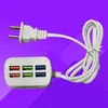 USB Power Strip Multifunctional Quick Charging Plug Play 6 Ports USB Mini Extension Socket HUB Splitter for Office