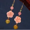 Boucles d'oreilles MYWINY Nature coquille fleur ethnique longues pierres Vintage mode bijoux pour femmes et fille de cadeau