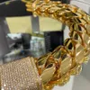 Gioielli Hip Hop di lusso Cadena Cubana Personalizzato 10K 14K 18K 24K Reale Solido Oro Giallo Miami Bracciale a maglia cubana per Uomo Donna