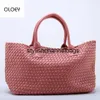 TOTEES OLOEY NEW WOVEN HANTBAGS IMITATION SHEEPSKIN STAR SHOLLADD BAGALGAPACIYバケツバケツバケツバケツトートバッグ女性レザーハンドバ2081