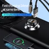 Двухпортовое автомобильное зарядное устройство 48 Вт USB-C PD30W+ QC 3.0 USB-A Адаптер быстрой зарядки 18 Вт для телефона