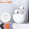 Xiaomi iPhoneのSAMSUNG TWS Pro6 Bluetooth Earphones Studio Headphones Noice Canceling Earbuds with MIC Pro6ワイヤレスヘッドセットファクトリーLong Life Standby Cuffie