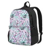 Mochila flor pássaro magnólias e wren bonito kawaii mochilas estudante unisex diário respirável sacos de escola alta personalizado