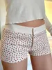 Damesshorts Mode Aardbeiprint Joggingbroek Dames Zomer Katoen Zacht Casual Chic Thuis Kort Vrouwelijk Vintage Zoet Schattig Y2K-broek