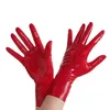 Latex korte handschoenen 0 4 mm Club Wear voor Catsuit Jurk Rubber Fetish Costume259G