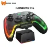 Gamepads Bigbigwon Rainbow2 Pro Elite Oyun Denetleyicisi BT Kablosuz Bluetooth PC/Nintendo Switch/Android/IOS Cep Telefonu için Gamepad