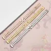 Watch Bands Stainless Steel Watchband Bracelet Replacement Strap 6mm 8mm 10mm 12mm14mm Small Size Dial Lady's Fashion Chain Silver