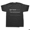 القمصان للرجال للرياضيات تعريف المعلم Calcus pi أستاذ الرياضيات Men039S ADT Tee Tshirt Cotton Shirve Tirt199 DHMZP