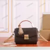 Damier Azur CROISETTE Handle Bag N53000 N41581 Women Deisgner Leather Business Handbag With Tassel S-lock CrossBody254u