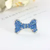 Dog Apparel Solid Rhinestone Bow Pet Accessories Hair Decorations Fashionable And Cute Long-haired Bone Print Products