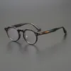 Montature per occhiali da sole alla moda Montature per occhiali in acetato da uomo Designer vintage Occhiali da vista rotondi Miopia Lettura da donna Prescrizione Clear261D