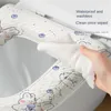 Coprisedili per WC Copertura morbida impermeabile Cuscino lavabile per bagno Tappetino a forma di O Pa