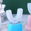 Brosse à dents électrique en silicone sonique en forme de U, nettoyage de la bouche à 360 degrés, brosse à dents automatique, brosse de blanchiment des dents à lumière bleue froide 240220