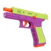 Glock 1911 Soft Bullet Toy Pistol Continuous S Ejection Empty Hanging Automatic Reloading and Decompression 240220