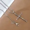 Diamond Women Mens Woman Necklace Pendant Necklaces luxury twisted cable designers jewellery Chain Cross Men Popular Strings evil eye chain designer jewelry