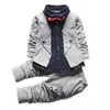 Kids Thinner Clothes Sets Spring Autumn Tracksuit Baby Boys Kid Long Sleeve Gentleman Suits Children T Shirt Pants Clothing Sets 240223