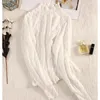 Women's Blouses Flocking Brushing Plucking Lace Underlay Shirt Women Autumn/Winter Half High Neck Fashionable Small To