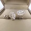 Luomansi 0.5CT 5MM D Earrings S925 Silver Passed the Diamond Test Women Jewelry Wedding Party Birthday Gift 240219