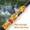 Rods Telescopic Rock Fishing Rod Spinning Fly Carp Feeder Carbon Fiber Pesca 3M 2.7M 2.4M 2.1M 1.8M Mini travel Rod Reel Seat