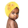 Söt blomma mjuk baby hatt diamant baby flickor pojkar turban hatt nyfödd spädbarn mössa stickade mössor småbarn headwraps barn huvudbonader