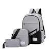 SHUJIN Nieuwe 3 Pc set Anti Diefstal Rugzak Mannen Vrouwen Casual Rugzak Reizen Laptop Schooltassen Sac A Dos Homme Zaino244U