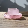 Bicchieri da vino 1 set tazza da tè rosa in vetro fatto a mano giapponese prima tazza di tè Snow Master