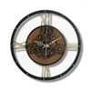 Wandklokken Grote tandwielklok Retro stille industriële stijl Art Home Decor Creatief horloge Woonkamerdecoratie Cadeau