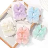 Accessoires pour cheveux 2 pièces/ensemble pour filles, épingle à cheveux élégante en Organza avec nœud papillon, Clips solides et sûrs, mode d'été, cadeau de princesse pour bébé