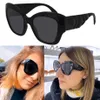 2021SS Nouvelle femme Cat Eye Lunettes de soleil Femme Designer Lunettes de soleil Femmes Mode Lunettes de soleil Fishbone Mirror Leg Design Lunettes 0808 wit286L