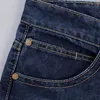 Herenjeans Kleur Vier zakelijke seizoenen Effen rechte broek Vrije tijdsjeans voor heren