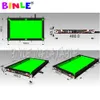 wholesale 10 mWx5 mH avec 16 balles Jeu de compétition en plein air Kick Shoot Piscine de football gonflable Billard humain Football Snooker Piscines Table pour entreprise