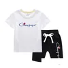 Ensembles de vêtements Enfants Bébé Vêtements d'été Garçons T-shirts Tops Dstring Shorts Casual Sportwear Tenues Drop Livraison Enfants Maternité Dhpq7