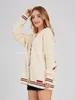 Women's Sweaters Women's Open Front Stars Embroideried Cable Knit Cardigans Button Down Sweater Outwear