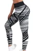 Leggings da donna Pantaloni da yoga per donna Linee astratte Stampa Fitness Vita alta Leggin Booty Sollevamento Allenamento Scrunch Sport Calzamaglia da palestra