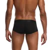 Cuecas feitasng sexy homens roupa interior confortável cor sólida marca boxer bolsa ultra-fino calzoncillo hombre