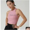 Yoga Outfit Al Yoga Soft Top That Bra Tank Femmes Sports Bras Impact moyen sans couture Delight Col haut Gilet sur tendance Longline Silhouett Dhvrn