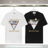 デザイナーデザイナーTシャツ男性Casa Blanca Luxury Shirts Mens Tshirts Designer Women Tee Shirt LuxeeSized Casablancシャツ女性ラウンドネックコットン短袖LET