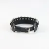 Choker Punk Kragen Nieten Dekor Kunstleder Halskette für Frauen Männer Rock Statement Schmuck mit Charme Spike Design Retro