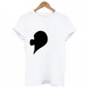 Koszule damskie 2024 CAMISETAS Para Ubrania Letnia koszula Kobiety Drukuj zabawny koszulka krótkie rękaw dla kochanków Hip Hop