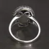 Anillo de boda de compromiso Bella Crepúsculo Amanecer de Plata de Ley 925 auténtica con caja de Metal en forma de corazón 240220