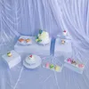 10PCS豪華な結婚式の装飾デザートトレイケーキスタンドバーコラムテーブルカップケーキサンドイッチラックビュッフェパーティーキャンディーラックの好意クラフトセンターピースホルダー