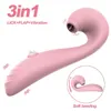 Vibratoren Weiblicher Av-Vibrator Saugen Klopfen Dehnen Stab Drei-in-Eins-Masturbator Zunge lecken Sexspielzeug für Erwachsene 240224