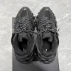 Boyut 35-46 Sports Trainer Run Shoe Loafer Lüks Luxurys Paris Deri Siyah Beyaz Düz Tasarımcı Spor Sneaker Kız Basketbol Dış Mekan Sıradan Ayakkabılar Man Tenis ile Kutu Hediye