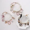 Dog Collars Fashion Pink Rhinestone Princess Pearl Puppy Accessories Pet Necklace Cat Jewelry Bow Collar